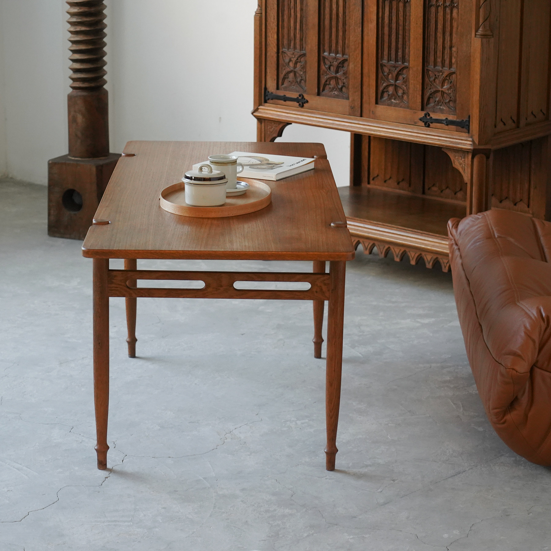 coznap中古丹麦1960年代柚木茶几活动桌面茶几