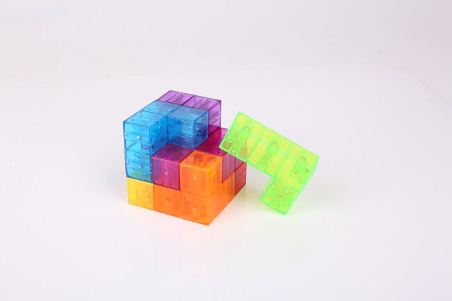 最强大脑节目同款鲁班立方爱因思维百变磁力积木魔方