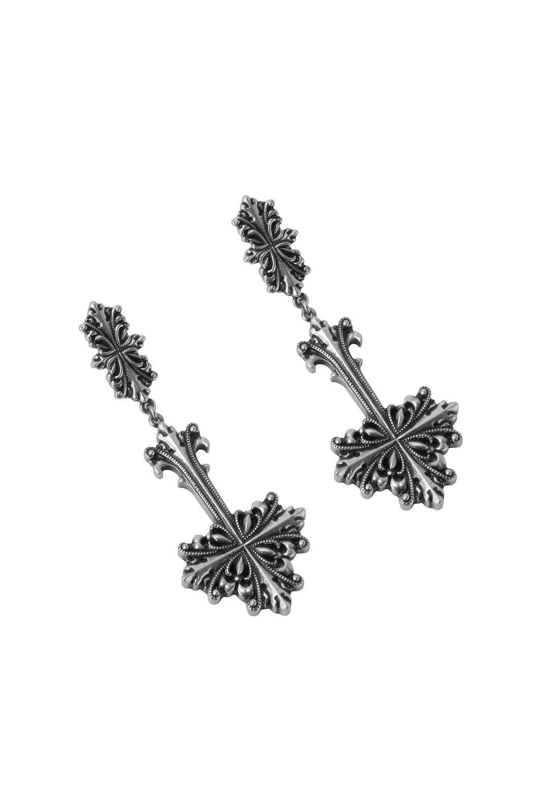 killstar暗黑哥特infernalcross地狱十字架摇滚朋克复古耳环