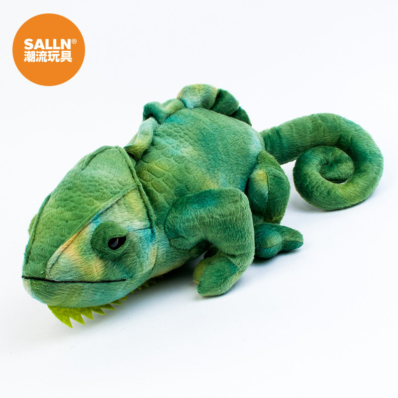 salln变色龙公仔蜥蜴毛绒玩具睡觉抱枕仿真动物女朋毛绒布艺类玩具