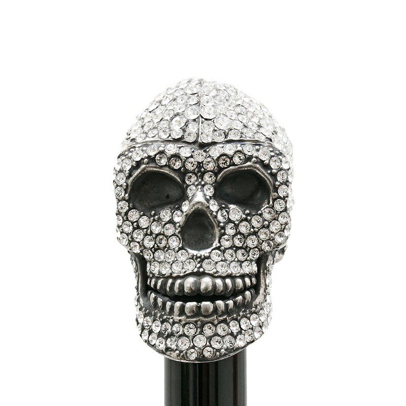 意大利pasotti绅士手杖奢华水晶骷髅帝王权杖文明登山杖