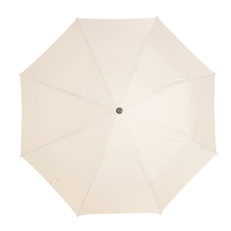 意大利pasotti折叠伞米白色奢华宝石把手半自动晴雨伞防晒三折伞