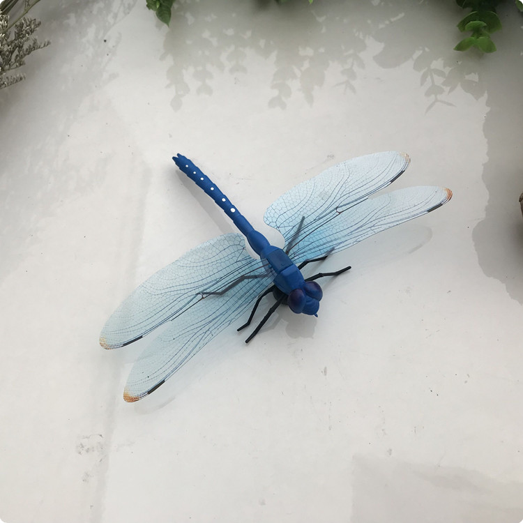 仿真昆虫模型蜻蜓3d立体工艺品卧室客厅造景冰箱磁性贴