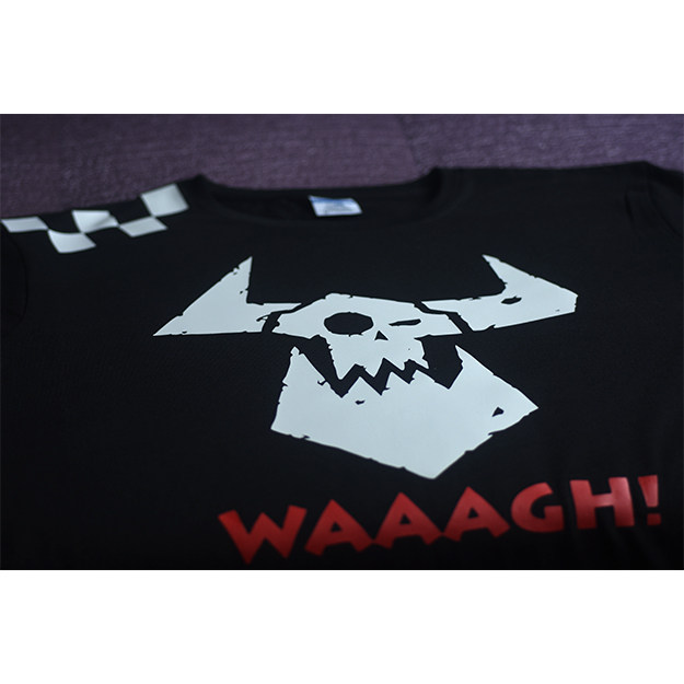 中古战锤40k绿皮orc兽人waaagh纯棉男士女士t恤