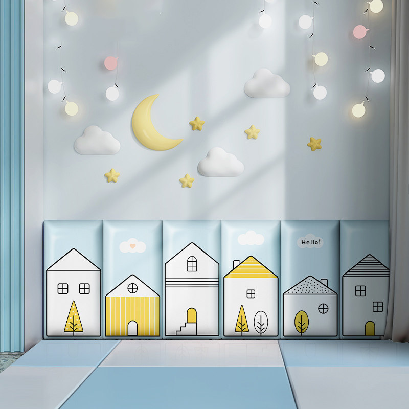 加厚异味无异墙裙墙围幼儿园厚实自粘墙贴软包背景墙软包