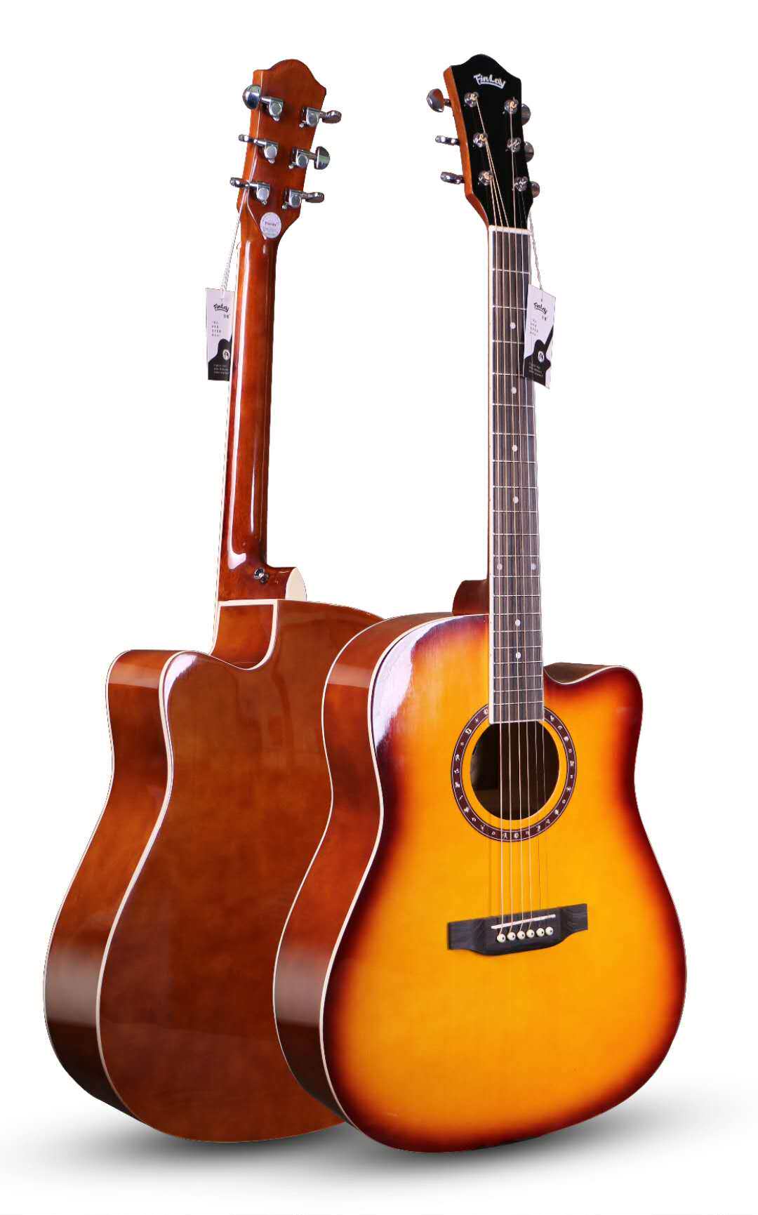 finlay芬莱入门吉他41寸云杉白木fxad211c原木吉他民谣吉他