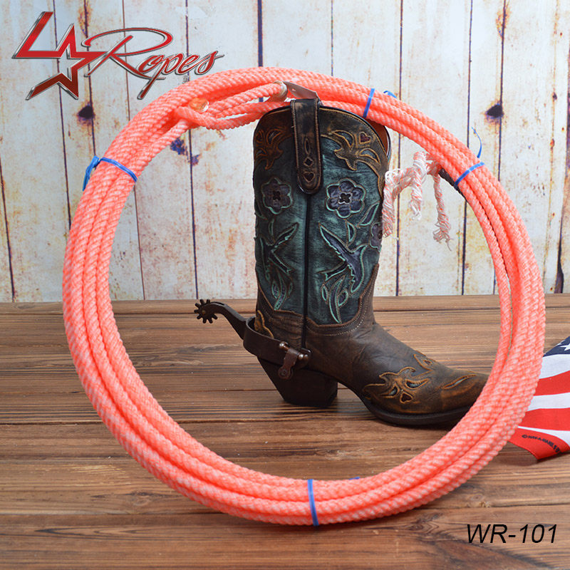 美国进口西部牛仔套索西式牧场套牛竞技强力蜡棉马缰绳