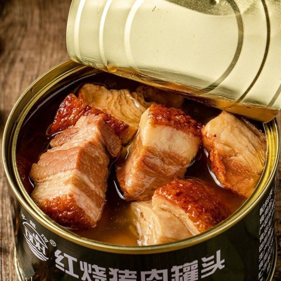 罐头3罐北戴河红烧猪肉秦皇岛4003老厂海洋户外肉制品