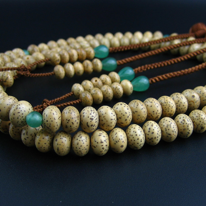 妙莲莲花日本念珠真言宗东108颗本式星月菩提佛珠挂链