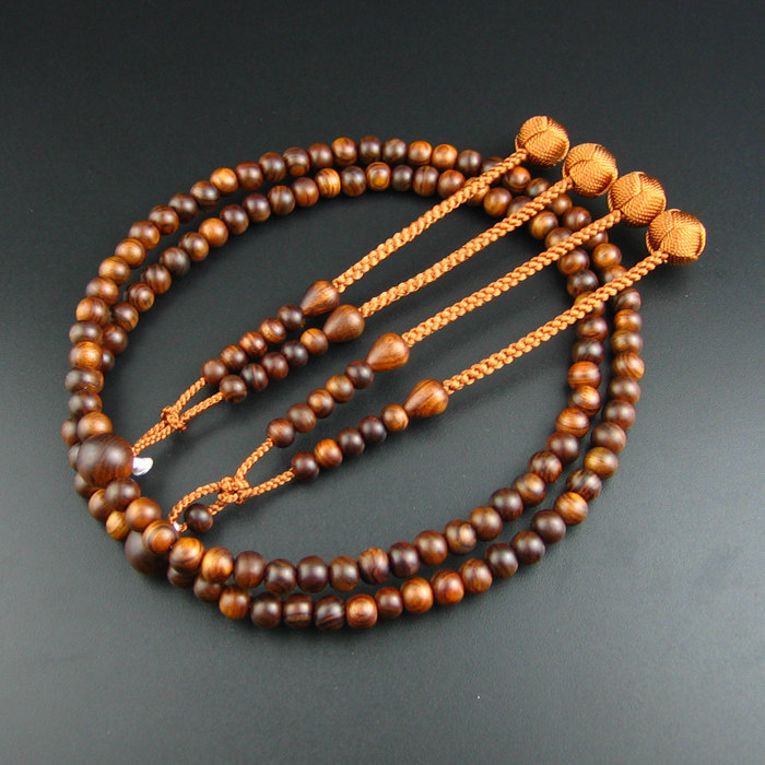 妙莲莲花日本念珠真言宗东密唐108颗栴檀数珠佛珠