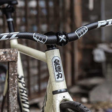 正品pizz2019新款碳纤维大燕把死飞超轻自行自行车自行车车把