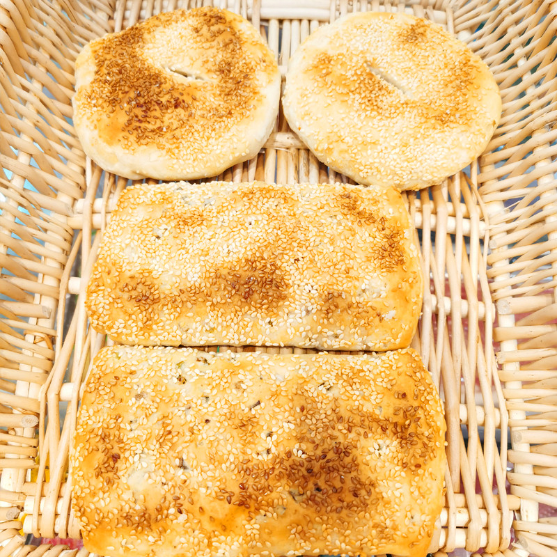 扬州高邮芝麻烧饼 酥脆3只装 包邮 3份 缸炉烧饼正宗黄烧饼擦酥烧饼