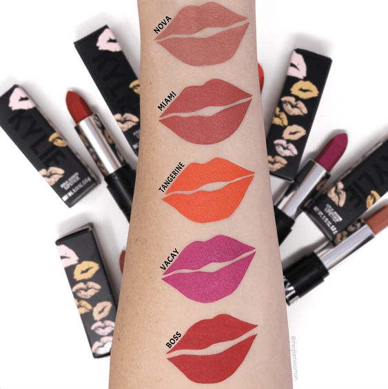 现货matte豆沙欧美口红唇膏珊哑金小妹卡戴kylie唇膏