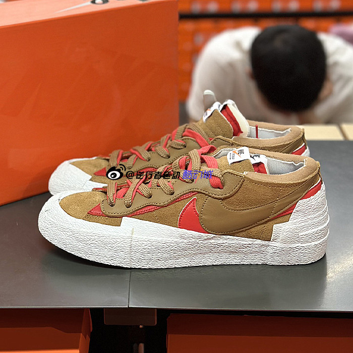 nike耐克男女blazerlowsacai联名解构运动滑板板鞋