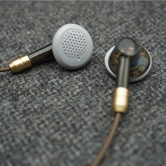 经典平头耳机日本爱华单元diy暖声hifi声场手机耳机