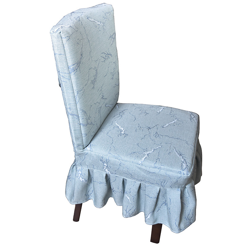 椅子套饭店餐椅套子裙摆椅套宴会厅椅垫套坐垫椅背罩子牛角椅定制