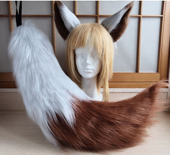 王者荣耀百里守约cos耳朵尾巴定做cosplay配件