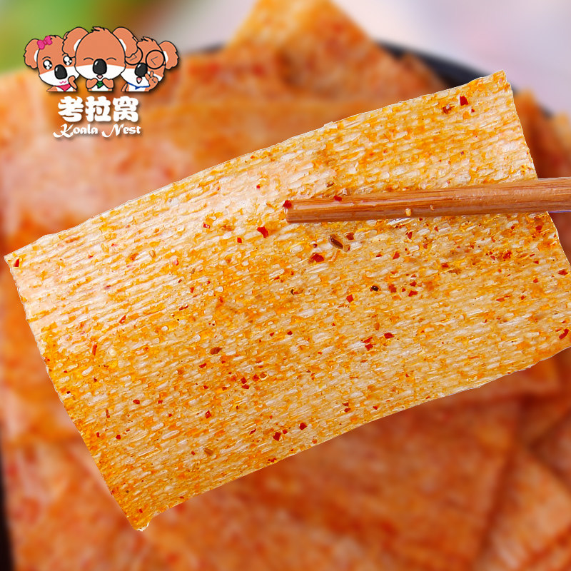 香辣怀旧嘴巴零食麻辣儿时网红手撕老式大辣片面筋制品