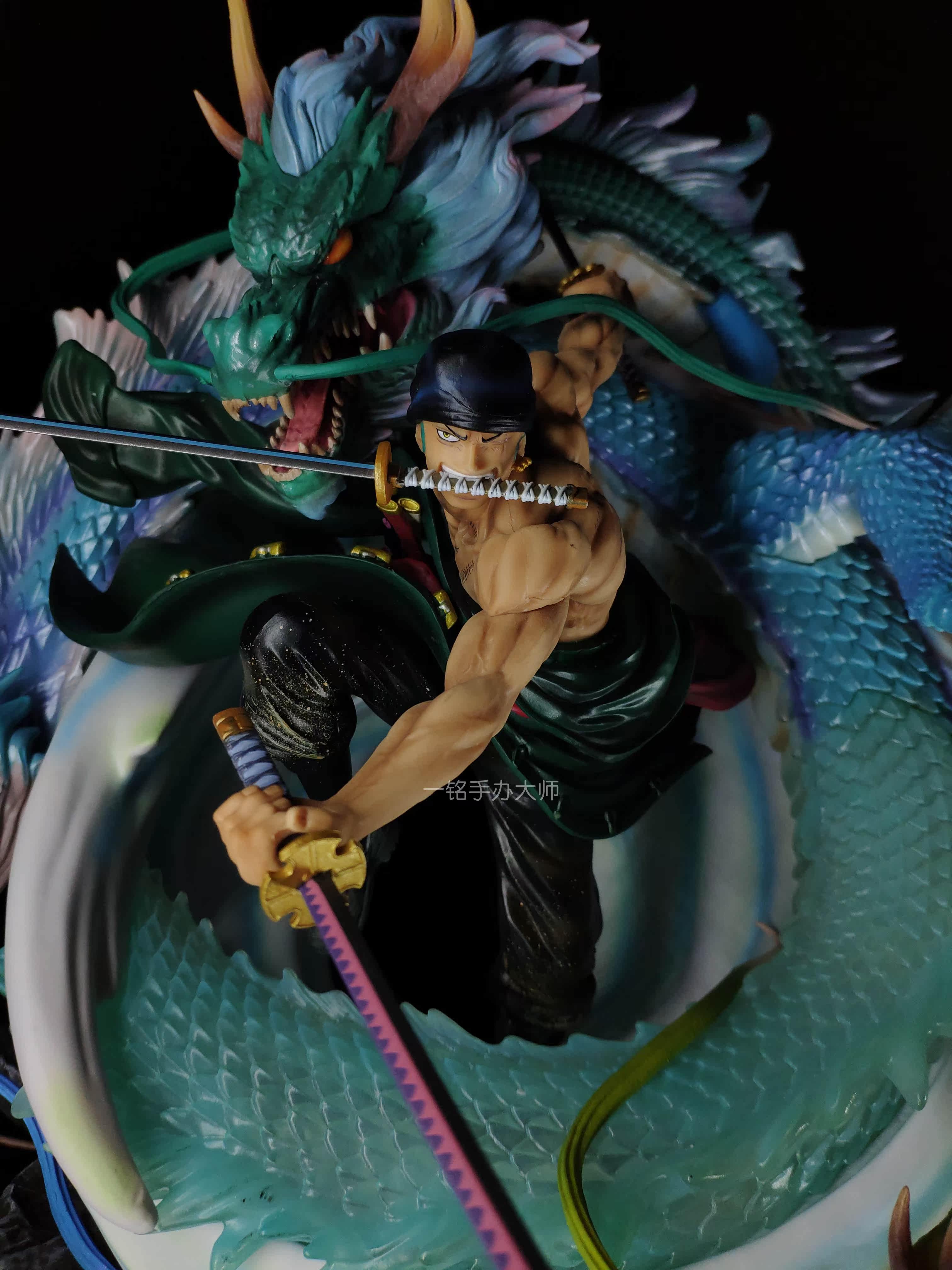 海贼王礼物模型手办国产龙卷风最强三刀路飞索隆手办