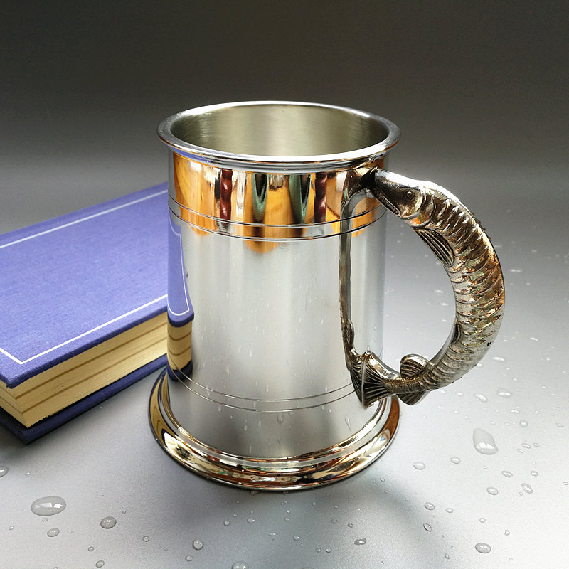 英国进口手工合金pewter白镴复古啤酒杯酒杯茶杯啤酒杯