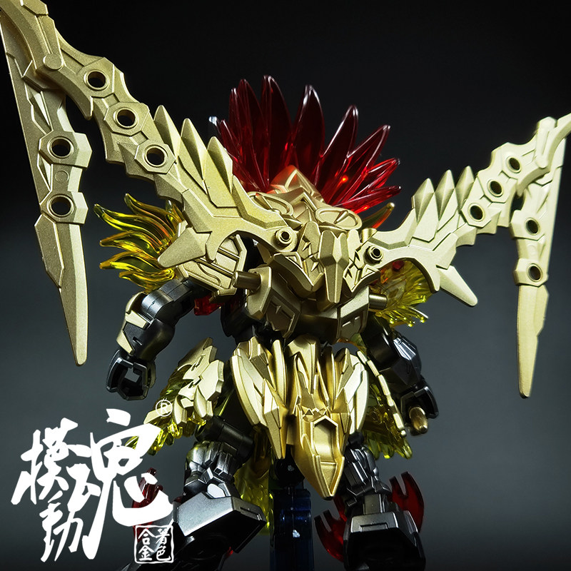 现货新三国创杰三国异端模动孙坚高达sd着色高达模型专区