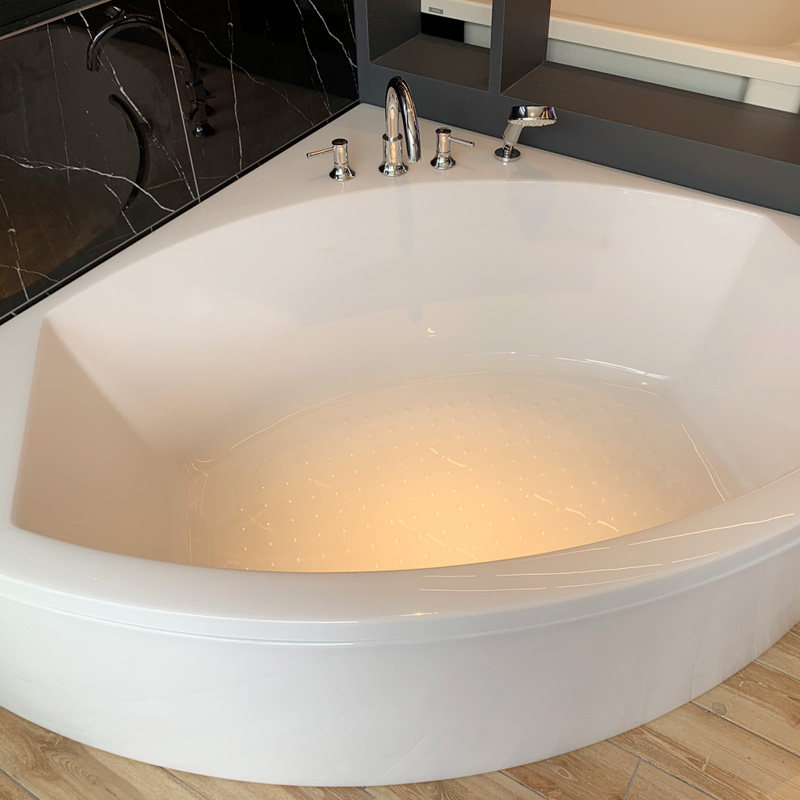 toto珠光浴缸ppy15434p3hp家用三角扇形小户户型普通浴缸