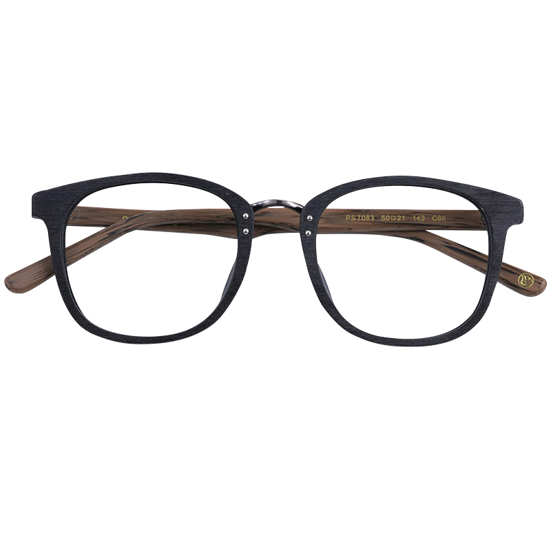 posesion木质复古全框眼镜架近视眼镜框黑色眼睛网红眼镜架
