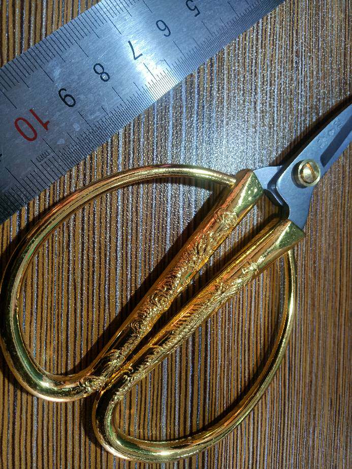 剪刀扬州三把刀15年老店正品汪吾铨4号中式家用剪刀