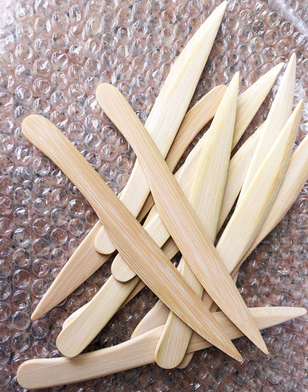 纸刀竹刀锋利竹片刀裁切纸竹子人参水果中药材竹编