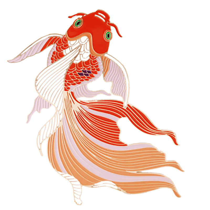 鱼戏莲叶金属书签中国国风古典文创创意文艺书签