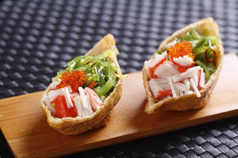 豆腐皮包邮付油调味日式甜豆福袋寿司食材寿司料理