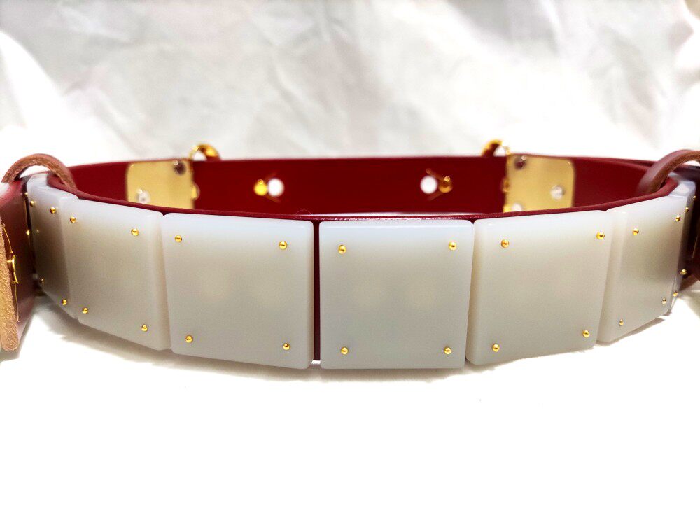 大汉衣庄宋制仿玉革双铊尾汉服革带蹀躞腰带