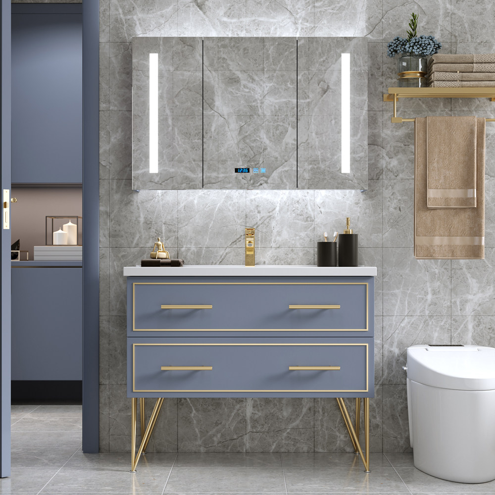 智能套装现代简约轻奢浴室柜组合落地式洗脸洗手洗漱浴室柜组合