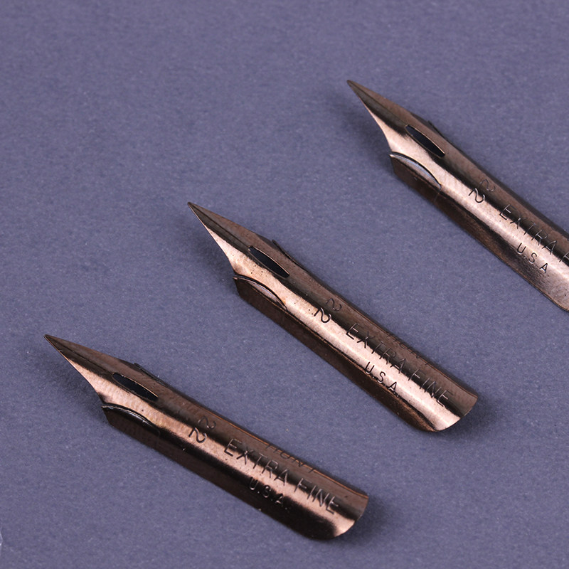 英文书法er圆体花体蘸水笔copperplate笔尖hunt 22b 新手用美国产