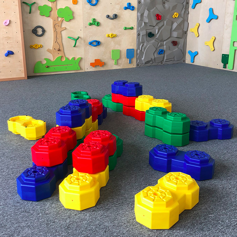 八角造景积木幼儿园儿童感统大型围栏户外玩具塑料积木