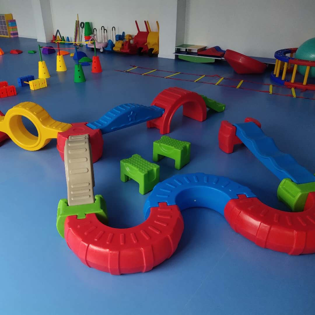 训练体能组合12件儿童感统独木桥钻洞平衡木早教感统训练器材