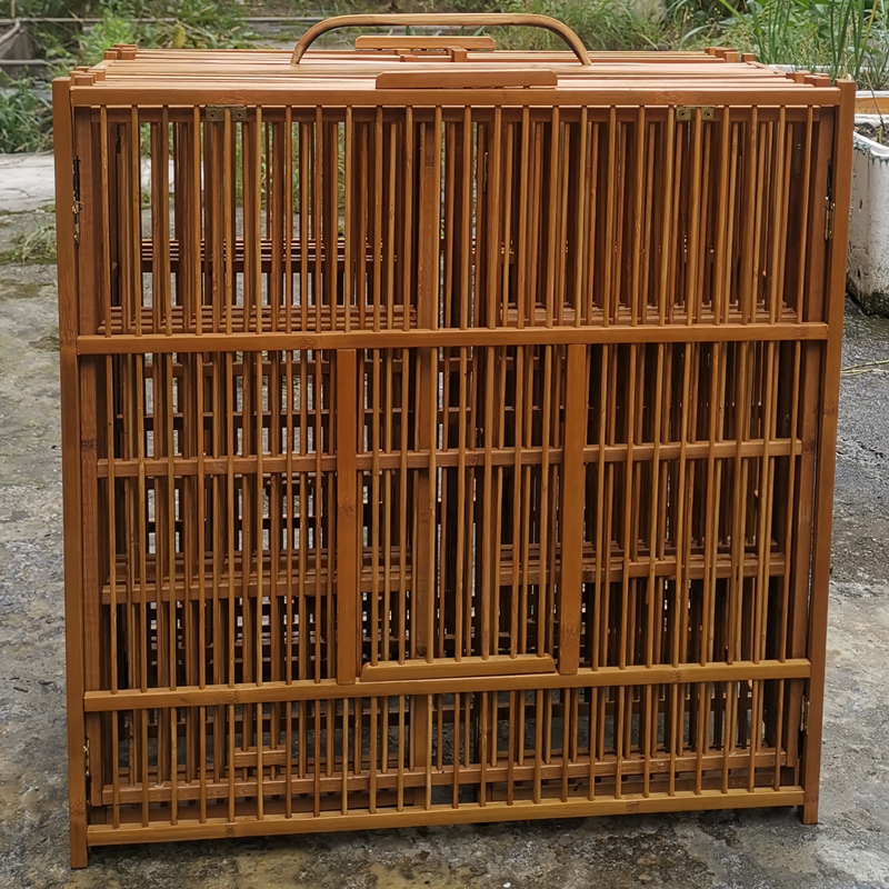 折叠竹子专业楠竹手工斗攻便携打架锻炼跑笼鸟笼