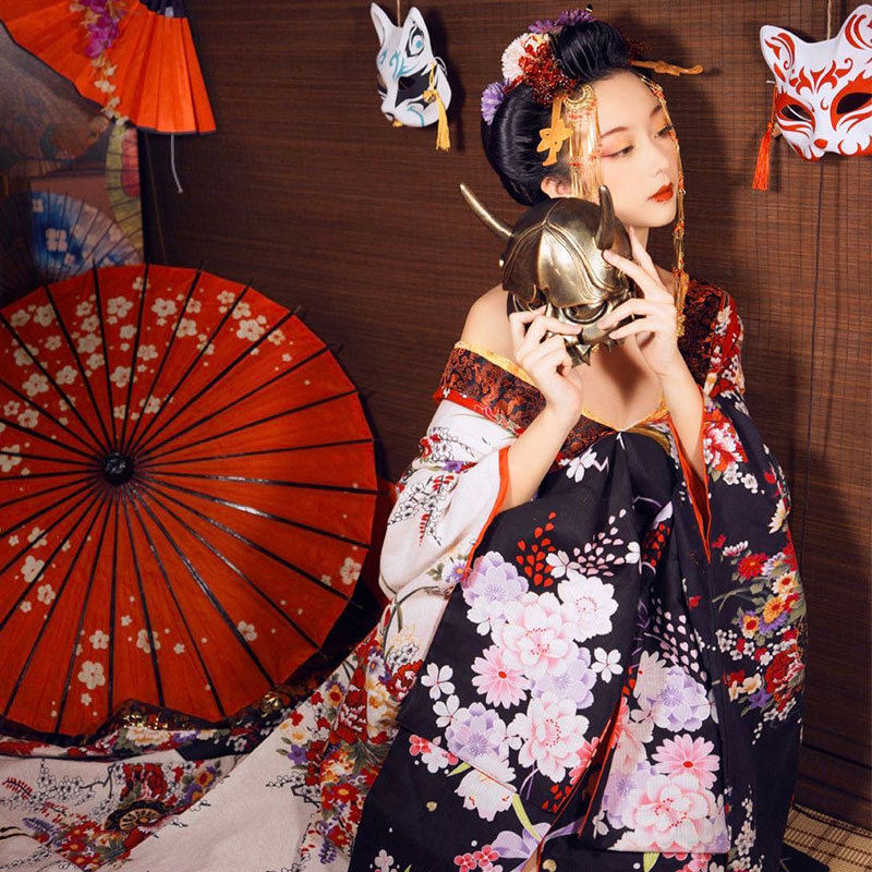 和服艺妓花魁套装女王气场cos日式写真舞台民族服装