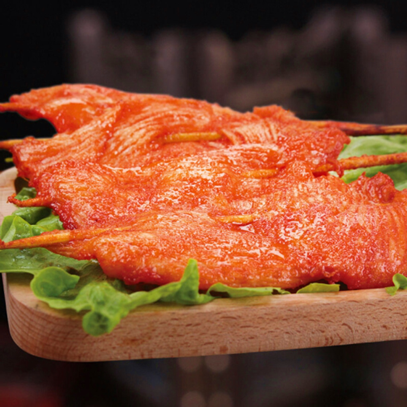 铁板里脊1kg约20根 烧烤bbq油炸食品冷冻肉串鸡肉肉片小吃灌饼