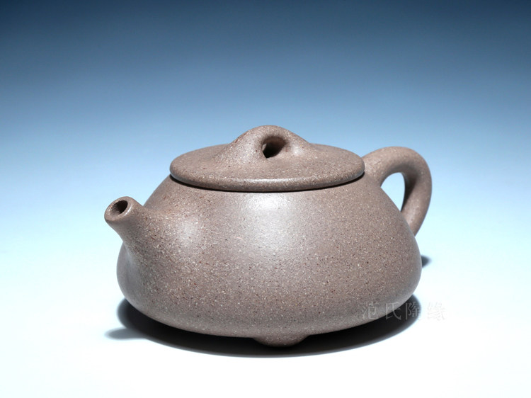宜兴景舟石瓢190cc手工泥纯麻子宜兴紫砂白麻子原矿稀有茶壶