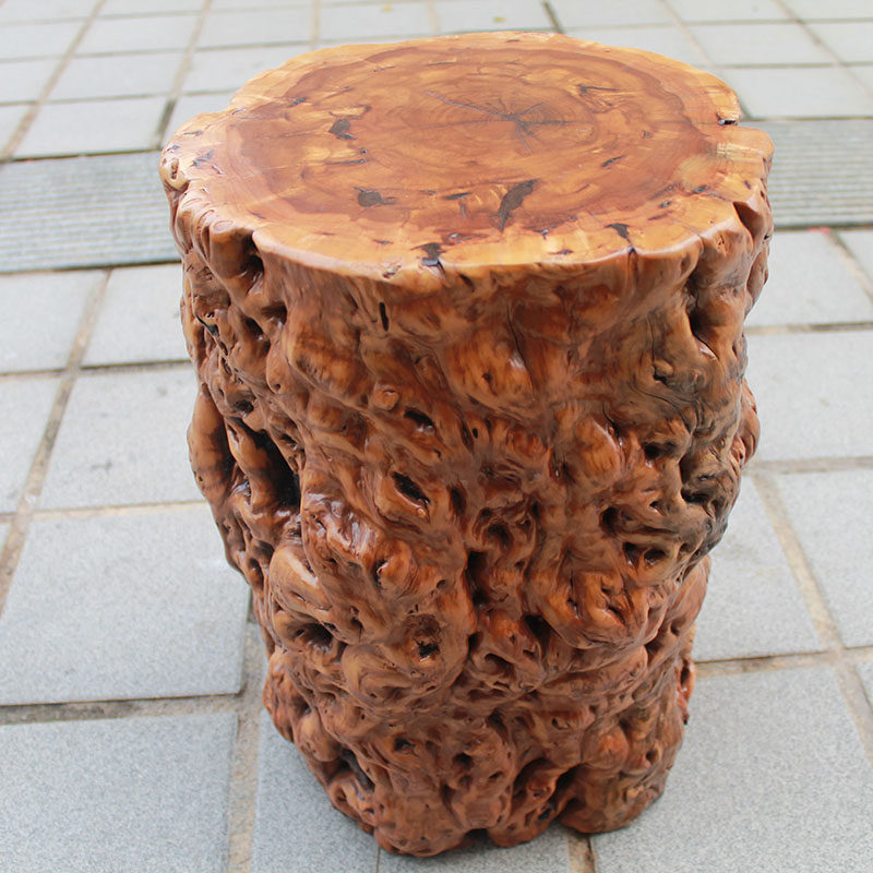 树桩根雕枣木墩子原木凳子树根木墩实木木头根雕凳子