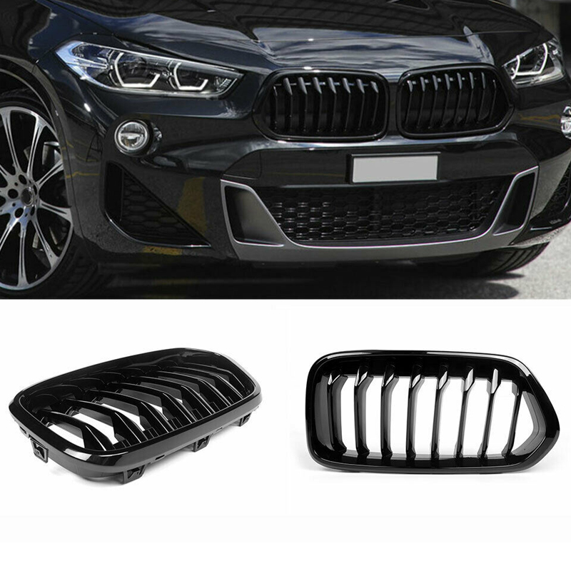 适用宝马x2中网改装bmwf39进气格栅车头中网