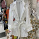 Net celebrity women's loose feather shirt women's lazy pajamas style jacket 2020 spring and summer new mid-length shirt women Net celebrity women's loose feather shirt women's lazy pajamas style jacket 2020 spring and summer new mid-length shirt women