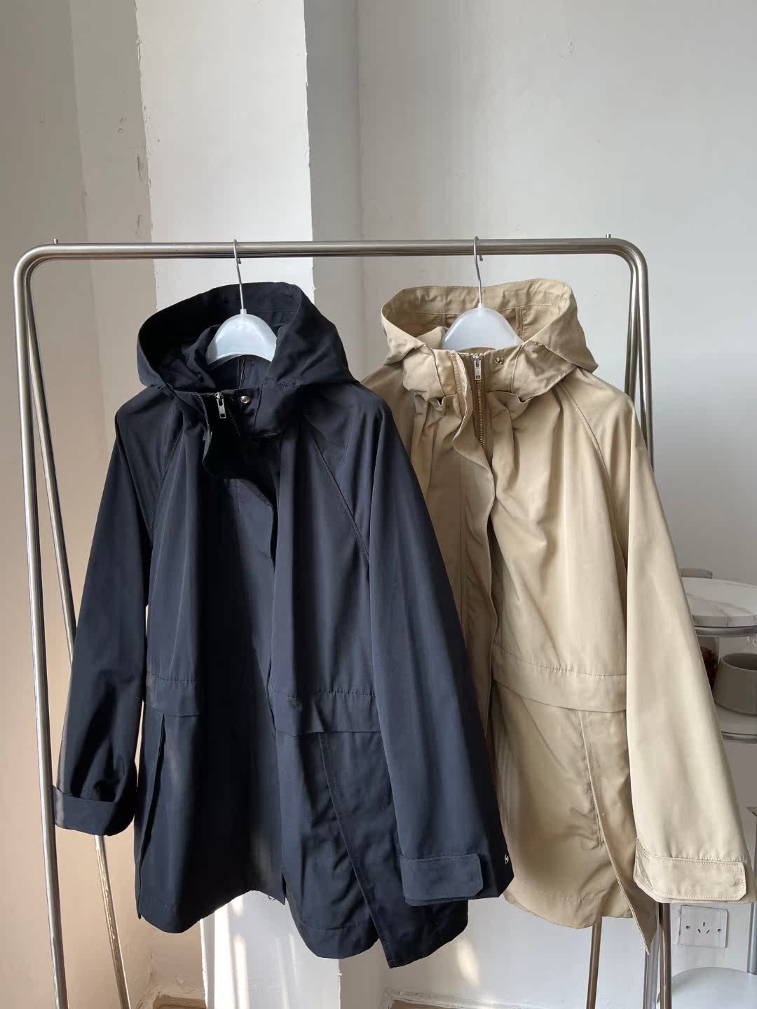 江南质感女士工装风衣33552短外套