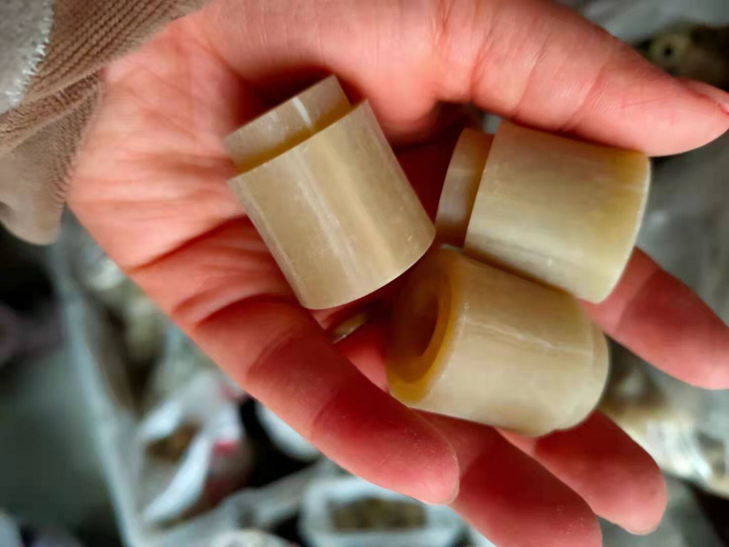 牛角笛头塑料笛子镶角笛尾装饰仿玉横笛竹笛笛头