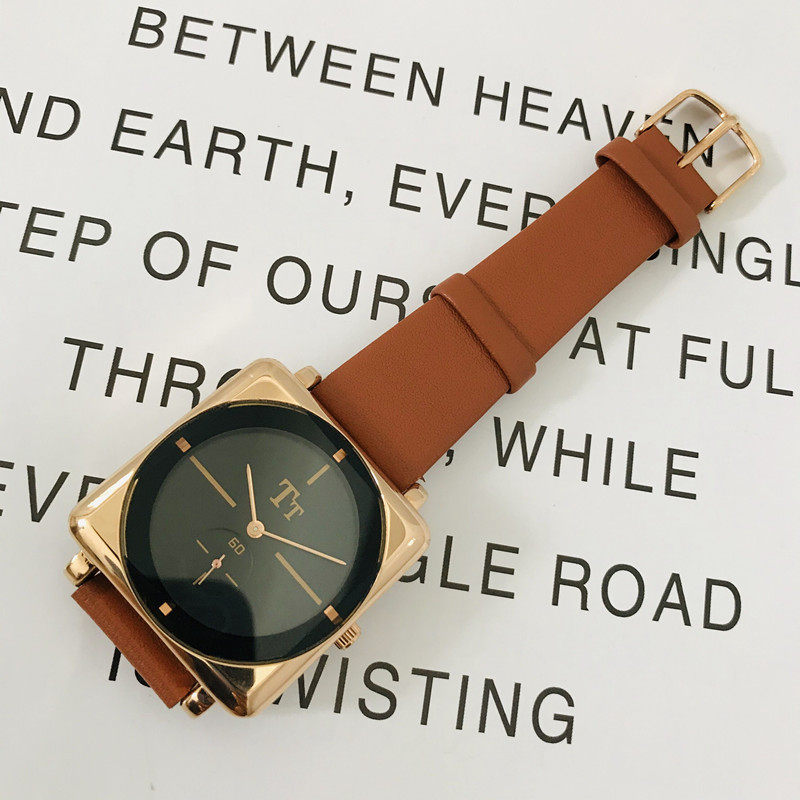 手表韩国tt方形女韩版休闲表盘中性防水抖音国产腕表