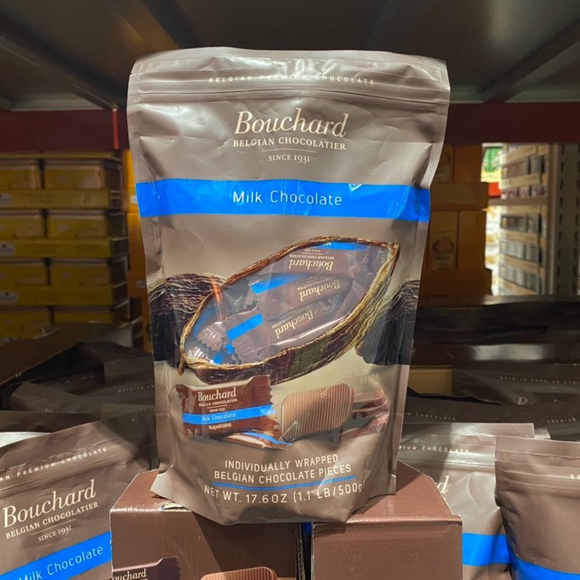 巧克力上海山姆代购bouchard布夏牛奶888g比利时进口巧克力制品