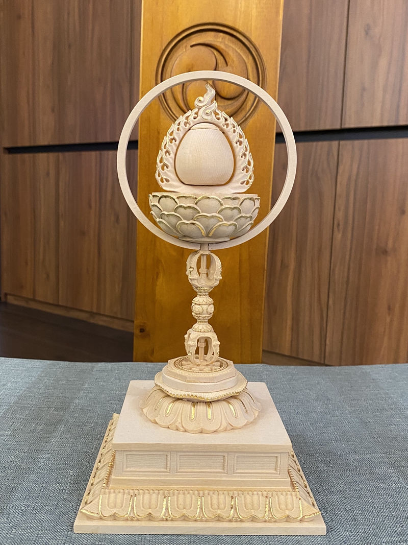 修明堂木制唐密密宗摩尼摩尼宝宝珠家宅佛堂佛龛摆件