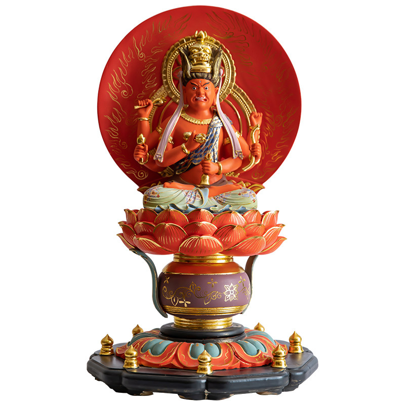 爱染明王修明堂爱情情感密宗佛像摆件香樟樟木摆件