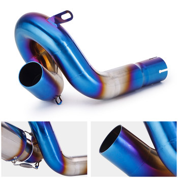 Chai 600 modified whirling mid-section exhaust Sai 600 AR carbon fiber exhaust pipe modified whirling blue ພາກກາງ